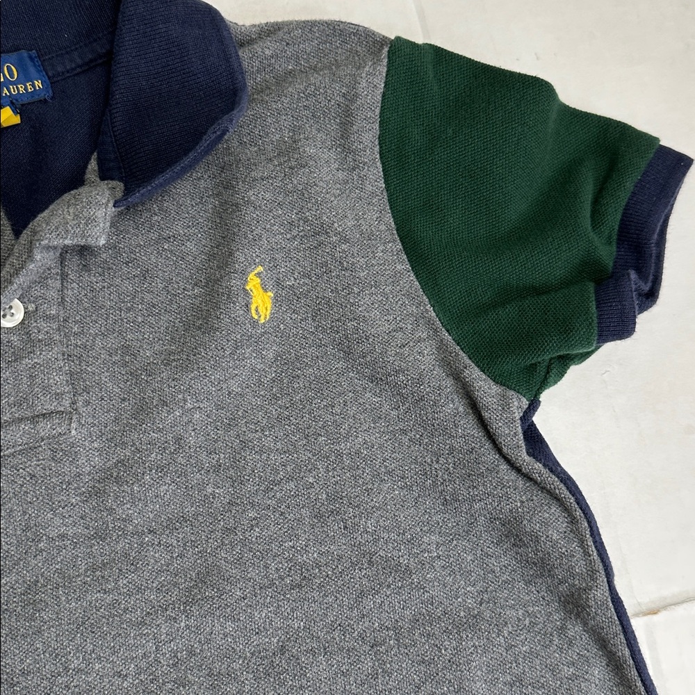 Polo Ralph Lauren Youth Boys 7 Color Block Short Sleeve Shirt Cotton - Picture 5 of 9